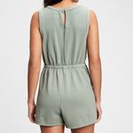 Gap  WOMENS VINTAGE SOFT ROMPER ONE PIECE GREEN SMALL Photo 1