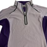 Second Skin Women Large Light Purple/Dark Purple‎ 1/4 Zip Pullover EUC Soft Purple Photo 2