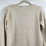 AA & ZZ Womens M Beige & Blue Embroidered Cat Sweater Color Block Kitty Pawprint Size M Photo 9