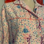 Vintage Millay Flannel Nightgown Pajamas Feminine S Small Pink Photo 2