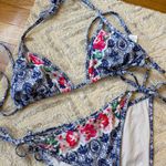 Nanette Lepore Floral Blue Bikini Photo 1