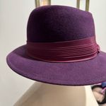 Fedora VINTAGE Purple Wide Brim Hat Photo 4