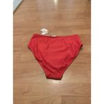 Kona Sol  Women’s Swim Bikini Bottom High Waist Size Large Red Photo 6
