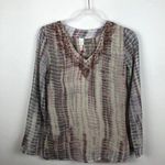 Raga Snakeskin Embellished Blouse New NWT XS Photo 0