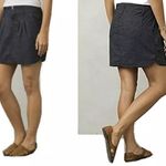 prAna  Lizbeth Gray/Blue Hemp Blend Short Skirt Size 4 Photo 1