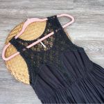 Free People  black crochet cocktail mini‎ dress Photo 3