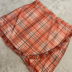 Urban Outfitters  Plaid Y2K Frill Ruffle Trim Skirt Medium Photo 0