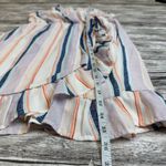 Harper Heritage Womens Faux Wrap Striped Dress M Med Medium Multicolor High Neck White Photo 13