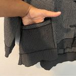 Habitat Lightweight Black & White Grid Print Cropped Sleeve Jacket Lagenlook Photo 3