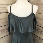 Charlotte Russe Green Off Shoulder Romper Photo 3