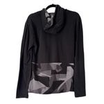 Nike Black Geometric Print Pullover Hoodie Logo Sweatshirt Size Small Photo 1