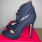 Shoe Dazzle Kesie Denim Dress Sandals Size 8.5 New with Box Photo 5