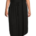 Terra & Sky Spandex Blend Back Plus Size Criss Cross Dress Photo 0