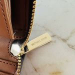 Michael Kors Jet Set Travel Brown Leather Large Continental Zip Wallet Wristlet Photo 6