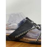 Merrell  Amber Black Leather‎ Braided Strap Sandals Women's US 10 Thong Photo 3