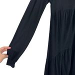 Free People Sz XS Women's Best Girl Long Sleeve Keyhole Back Tiered Tunic Dress Photo 8
