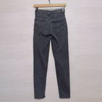 American Eagle Stretch Women's AE Black Wash Denim High Rise Mom Jean 00 long Photo 6