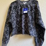 Joy Lab Black Snake Odyssey French Terry Crew Neck Pullover‎ Sweatshirt Size S Photo 0