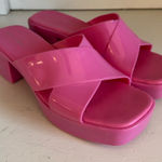 Jeffrey Campbell  Bubblegum platform sandals in pink size 10 Photo 0