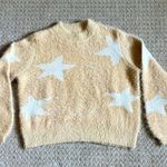 Sugar Lips Heavy Fuzzy Crew Neck Sweater With Stars Photo 1