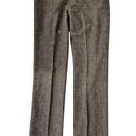 AEFFE Spa Narcisco Rodriguez Wool/Cotton Brown Tweed Pants Flat Front Sz 8 Photo 0
