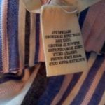 Seven Sisters  S Summer Blue White Striped Peasant Top Photo 3