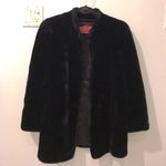 Vintage Sasson faux fur black coat Size 10 glamorous, hollywood mob wife lux Photo 8