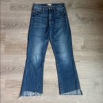 MOTHER The Insider Crop Step Fray Flared Jeans in Sweet And Sassy 25 Blue Photo 2