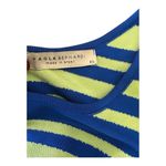 PAOLA BERNARDI Stela Striped Sleeveless Midi Cutout Dress Sz L NWT Blue Photo 7