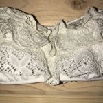 Victoria's Secret Victoria’s Secret White‎ Lace Bandeau Bikini Top Photo 3