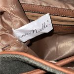 Simply Noelle  Olive~Tan Canvas~Faux Leather Backpack 13X16X6 Adjustable Straps Photo 9