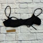 SKIMS  swim micro scoop bikini top NWT black onyx L Photo 1