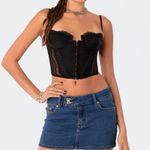 Edikted Black Corset Top Photo 0