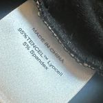 Quince Tencel Jersey Ruched Waist Dress Black Short Sleeve Stretch Medium NWT Photo 10