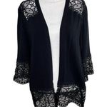 Studio Works  Black Lace Cardigan Size M Photo 0