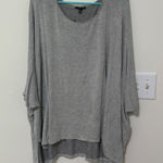 Truly Madly Deeply ‎ Oversized Dolman Top Comfy Casual Gray M-L Photo 0