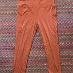 ALBION FIT ALBION ORANGE ATHLETIC YOGA CROP LEGGINGS Photo 0