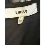 Likely Romy Black Ostrich Feather Trim Square Neck Sheath Dress Size 4 Photo 4