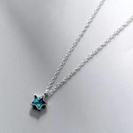 Blue Star/Shooting Star Necklaces Silver Photo 2