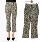 Tuckernuck Leopard Ashford Pants Cropped Kick Hem Cream Brown Tan Size Small Photo 1