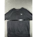 Victorias Secret Pink Sweatshirt Women XS‎ Oversized Graphic Fleece Rainbow Dog Gray Photo 2