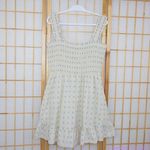 Madewell NEW  Lucie Smocked Tank Mini Dress in‎ Textural Clipdot, XL Photo 2