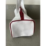 Shiseido white and red Cosmetic Pouch Bag Skincare READ Silver Photo 6