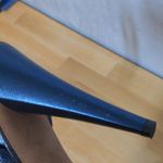 Veronica Beard  Olympia Quarter Strap Sandals Heels Blue Leather Ankle 41 Photo 8