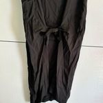 Bimba Y Lola Loose Fit Waist Cinched Black Minimalist Flowy Dress Size Small Photo 3