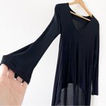 Stillwater Black Long Sleeve High Low Shirt Dress Size M Photo 3