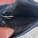 Etienne Aigner  Navy Blue Coin Purse Zippered Key ring chain Vintage Korea Photo 1