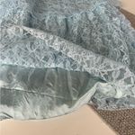Vintage Lt Blue Lace Tiered Sweetheart Neckline Puff Sleeve Prom Formal Dress Size undefined Photo 10