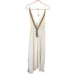 Kareena’s Embellished Silk Maxi Dress‎ One Size Halter Neck Fairy Y2K Bohemian White Size M Photo 14