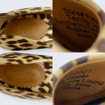 J. Crew Leopard Cheetah Spot Canvas Espadrille 3" Wedge Heel Pump F2027 7 Tan Photo 8